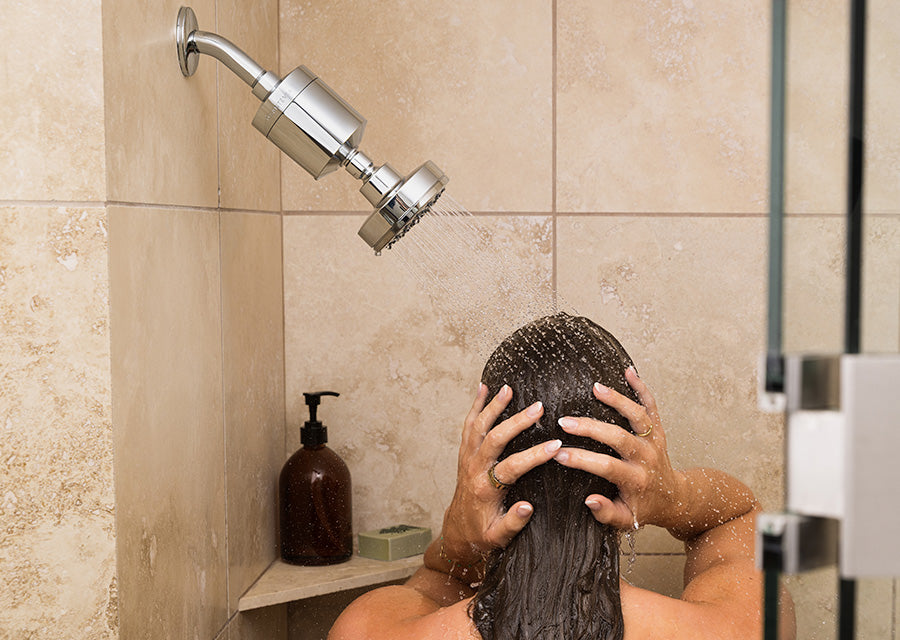 When Shower Water is Harsh, Your Skin and Hair Show It